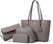 👜 stylish women's fashion handbags set: wallet, tote bag, shoulder bag, top handle satchel logo