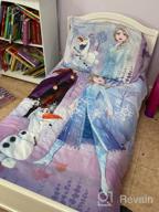 img 1 attached to Disney Frozen 2 Forest Spirit 4 Piece Toddler Bed Set - Lavender, Light Blue & Purple review by Kelli Palmer