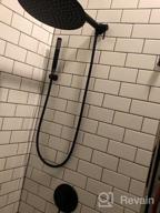 img 1 attached to Upgrade Your Shower With KES Complete Matte Black Shower System: 12 Inch Rainfall Head, Handheld Shower, And Convenient Slide Bar review by Eric Alcantara