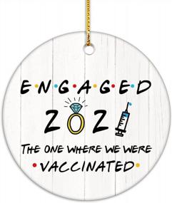 img 2 attached to VILIGHT 2021 Engagement Ornament - Funny Gifts For Newly Engaged Couples - First Engaged Christmas Decoration With Tag - 2.75 Inch