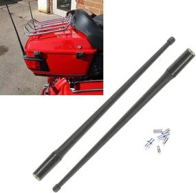 img 4 attached to 🏍️ 13'' Harley Davidson Short Antenna Mast Jeep Wrangler Flexible Rubber AM/FM Antenna for Harley Davidson Electra Road Tour Ultra Classic (1989-2017) and Jeep Wrangler (2007-2018)