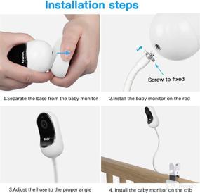 img 1 attached to 👶 Securely Mount Your Baby Monitor with the Baby Monitor Mount - Perfect for Crib/Nursery - Compatible with Motorola/Owlet Baby Monitors!