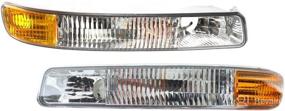 img 4 attached to 🚘 GMC Sierra 1500 Parking/Side Marker/Signal Light 1999-2006 Pair, Driver and Passenger Side, DOT Certified, GM2520174N