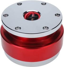 img 1 attached to NovelBee Aluminium Alloy 6 Hole Quick Release Steering Wheel Hub Adapter With Mounting Screws And Allen Keys (Red)