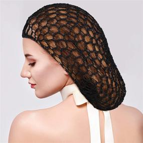 img 3 attached to Beautifully Crafted Crocheted Rayon Snood for Women - Elevate Your Style with Pieces