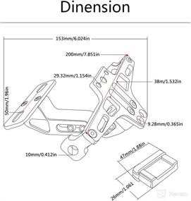 img 1 attached to Universal Motorcycle License Plate Holder Fender Eliminator With Aluminium LED Tail Light For S1000RR S1000R S1000XR F650GS F700GS F800GS For Z750 Z800 Z900 Z1000 (Red)