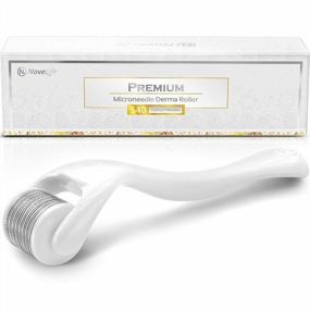 img 4 attached to NoveLife Derma Roller 0.25Mm Microneedling Kit For Face, Body, Beard & Hair - Premium 540 Titanium Microdermabrasion Tool For Men & Women