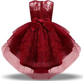 img 2 attached to HNXDYY Birthday Pageant Princess Wedding Girls' Clothing via Dresses