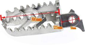 img 3 attached to 🚀 Прочные ножки из нержавеющей стали для XR50 XR50R XR70 XR70R XR80R XR100R CRF50 CRF50F CRF70 CRF70F CRF80 CRF80F CRF100F KLX110 Мотокросс 50cc 70cc 90cc 110cc 125cc Грязевой мотоцикл TaoTao