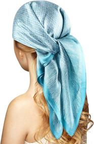 img 4 attached to 100 Silk Head Scarf Women Women's Accessories via Scarves & Wraps