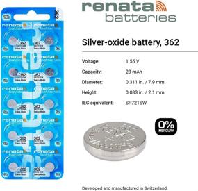 img 4 attached to 362 Батарейки для часов Renata 10шт