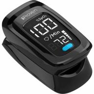 fingertip pulse oximeter with heart rate detection and digital display - keep track of blood oxygen levels anywhere, anytime! logo