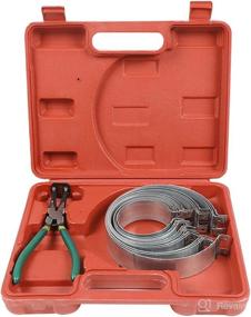 img 3 attached to 🔧 MOTOCOCHE Auto Piston Ring Compressor Set with Pliers and 14 Bands (62-145mm/2.44-5.71in), Comprehensive Engine Repair Tool Kit for Cars and Trucks