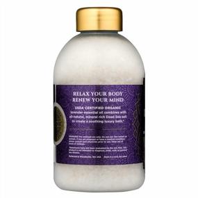 img 1 attached to Organic Lavender Bath Salt From Bokek - Dead Sea Salt Scented With Certified Essential Oil, 20 Oz Jar