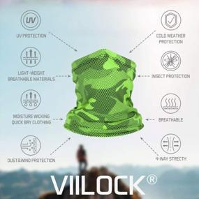img 2 attached to Halloween Camo Balaclava Face Mask: Reusable, Breathable Headwear And Neck Gaiter By VIILOCK