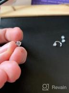 картинка 1 прикреплена к отзыву 💫 Маленькие серьги из серебра с открытым кольцом: идеально подходят для прокола хряща, женщин и девочек. от Brittany Williams