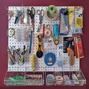 img 1 attached to 🗂️ Efficiently Organize Your Space with Azar 900945 WHT Pegboard Organizer in White