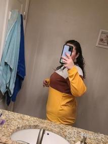 img 8 attached to Stylish And Versatile: Minthunter Women'S Color Block Long Sleeve Top For Any Casual Occasion