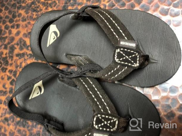 img 1 attached to 👟 Quiksilver Carver Toddler Sandal TAN: Solid Boys' Shoes for Comfort and Style review by Joaquin Bennett