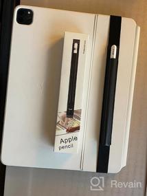 img 7 attached to Съемный кожаный держатель для карандашей для Apple IPad 2018/Air/9.7 Pro 9.7/10.5/12.9 Pro - совместим с Apple Pencil 2-го поколения.