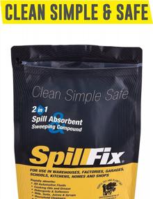 img 1 attached to SPILLFIX - 2-In-1 Organic Spill Absorbent And Sweeping Compound In A 9L Bag - Easy-To-Use, Safe, And Versatile Absorbent For Hazardous And Non-Hazardous Spills