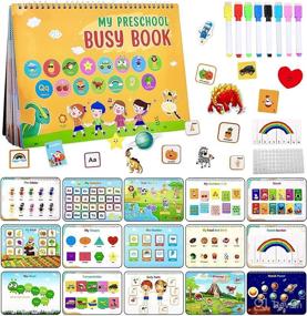 img 4 attached to 📚 UOMNICUE Montessori Busy Book: 30 Themes, Interactive Learning for 3-6 Year Olds in Preschool, Autism Sensory & Kindergarten