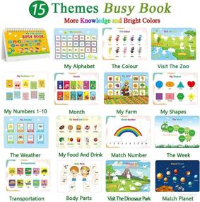 img 3 attached to 📚 UOMNICUE Montessori Busy Book: 30 Themes, Interactive Learning for 3-6 Year Olds in Preschool, Autism Sensory & Kindergarten