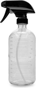 img 2 attached to 🌾 Cornucopia 16-Ounce Clear Glass Spray Bottles (2-Pack) with Measurements | Multi-Function Graduated Markings Sprayer Set with Heavy Duty 3-Setting Sprayers in Mist, Stream, and OFF