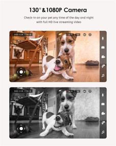 img 1 attached to 1080P Night Vision Smart Pet Camera with Treat Dispenser & Tossing, 2.4G WiFi, Live Video, 2 Way Audio Communication for Dogs and Cats - HONGSA Pet Camera
