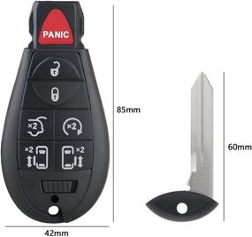 img 3 attached to Keyless Entry Remote Control Key Fob Compatible For Dodge Chrysler 08-2016 Town And Country / 2008-2014 DOD-Ge Grand Caravan / 6 1 Button 433MHZ Interchange Part Number:M3N5WY783X IYZ-C01C