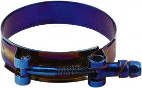 img 2 attached to Adjustable T-Bolt Hose Clamp - Kyostar 1.75" Diameter Ranger In Stainless Steel With Titanium Blue Finish (45-53Mm)