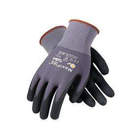 img 1 attached to 🧤 PIP 34-874/L Maxi Flex Ultimate 34874 Foam Nitrile Palm Coated Gloves - Gray, Large (24 Pair): Superior Grip and Comfort