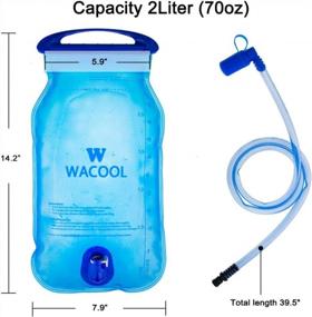 img 3 attached to BPA-Free PEVA Hydration Pack Bladder - WACOOL 2L/2Liter/70Oz Or 3L/3Liter/100Oz Capacity, Leakproof Water Reservoir