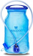 bpa-free peva hydration pack bladder - wacool 2l/2liter/70oz or 3l/3liter/100oz capacity, leakproof water reservoir логотип
