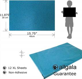 img 1 attached to 12 упаковок X-Large Glitter EVA Foam Paper Sheets — 30X40 см (12 X 16 дюймов) — синий CF85714