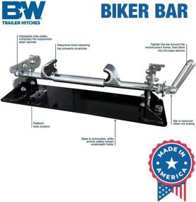 img 4 attached to 🏍️ B&W Trailer Hitches Biker Bar for Harley Davidson Touring Models - MC2301