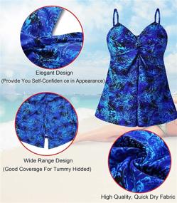 img 2 attached to MOGGEI Swimsuit Swimwear Tankini Bathing Women's Clothing ~ Swimsuits & Cover Ups