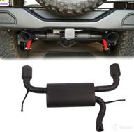 🚀 matte black dual catback exhaust muffler system for 2007-2017 wrangler jk 2/4dr by boardroad logo