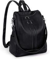 uto backpack leather rucksack shoulder women's handbags & wallets : fashion backpacks logo