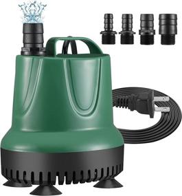 img 4 attached to 🌊 Zoxkoy Submersible Water Pump - 550GPH - Ultra Quiet Fountain Pump for Aquariums, Ponds, Hydroponics, and Waterfalls