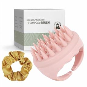 img 4 attached to Soft Silicone Hair Scalp Massager Shampoo Brush - Pink Hair Washing Exfoliator And Dandruff Remover For Thick, Curly, Wet Or Dry Hair Of Women, Men And Kids - AIMIKE Head Scrubber For Best Results