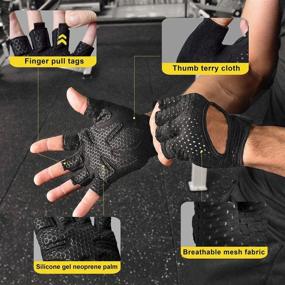 img 3 attached to Fitness Gloves For Men And Women - Ideal For Gym Training, Weight Lifting, Crossfit, Bodybuilding