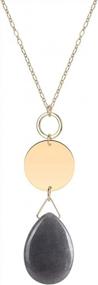 img 4 attached to Women'S Fashion Jewelry - Komking Long Pendant Necklace, Elegant And Stylish Y-Shaped Necklace For Girls