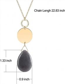 img 2 attached to Women'S Fashion Jewelry - Komking Long Pendant Necklace, Elegant And Stylish Y-Shaped Necklace For Girls