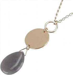 img 3 attached to Women'S Fashion Jewelry - Komking Long Pendant Necklace, Elegant And Stylish Y-Shaped Necklace For Girls