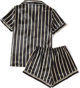 img 3 attached to LYANER Womens Striped Pajamas Sleepwear Women's Clothing - Lingerie, Sleep & Lounge