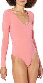 img 2 attached to Drop Womens Patricia Sleeve Bodysuit Women's Clothing ~ Bodysuits