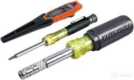 klein tools 80049 hvac tool kit: including 3-in-1 pocket screwdriver, 8-in-1 screwdriver/nut driver, and digital pocket thermometer - 3 piece set логотип