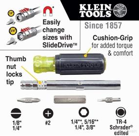 img 2 attached to Klein Tools 80049 HVAC Tool Kit: Including 3-in-1 Pocket Screwdriver, 8-in-1 Screwdriver/Nut Driver, and Digital Pocket Thermometer - 3 Piece Set