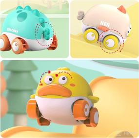 img 2 attached to 🚗 Animal Car Toys for 1 2 3 Year Old Boys – 3 Pack Wind up Car Toys and Bath Toys – Perfect 1 Year Old Boy Gifts – Engaging Toddler Toys for Ages 1-2 – Ideal Baby Toys 12-18 Months – Memorable Birthday Gifts for Boys and Girls